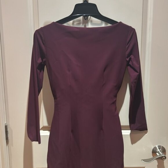 🎀CHIARA BONI purple midi sheath dress made in Italy - Picture 7 of 12
